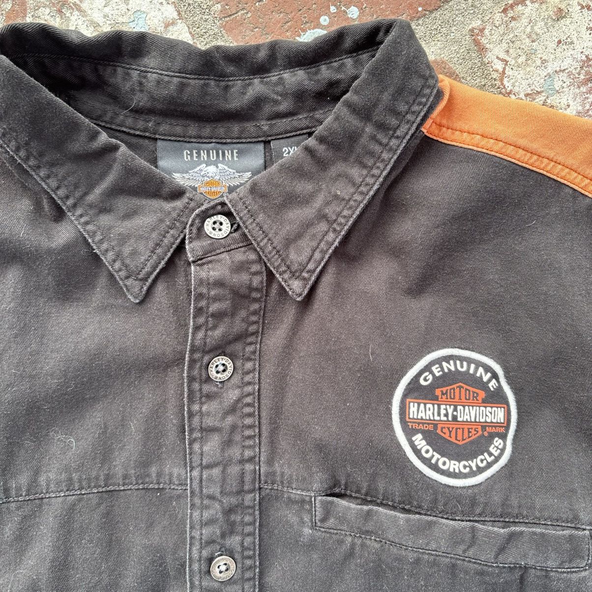 Harley Davidson Baggy Y2K Harley Davidson Button-Up Size US XXL / EU 58 / 5 - 2 Thumbnail