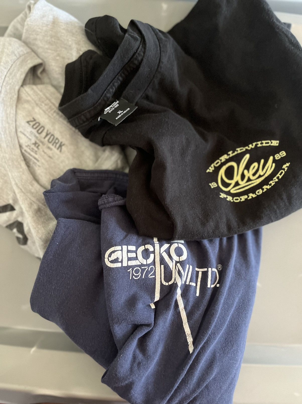 Ecko Unltd. 3 shirt y2k bundle AOP eco zoo york obey 100% cotton shirt b Size US XL / EU 56 / 4 - 3 Thumbnail