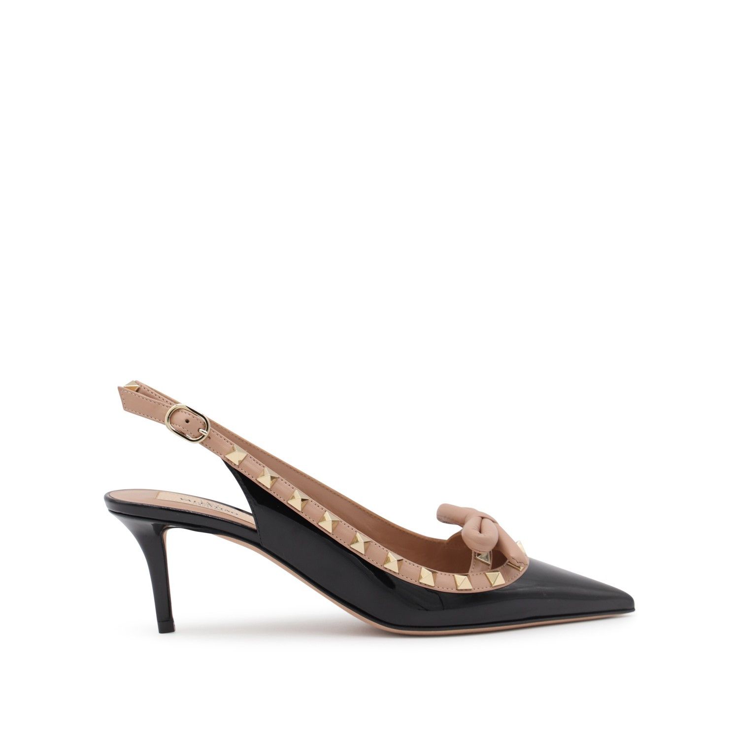 Valentino o1s22i1n0924 Rockstud Slingback Pumps in Black Size US 9 / IT 39 - 1 Thumbnail