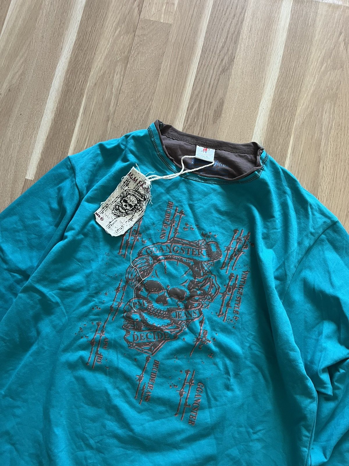 Affliction × Japanese Brand Vintage affliction style long sleeve punk skull avant garde Size US L / EU 52-54 / 3 - 2 Thumbnail
