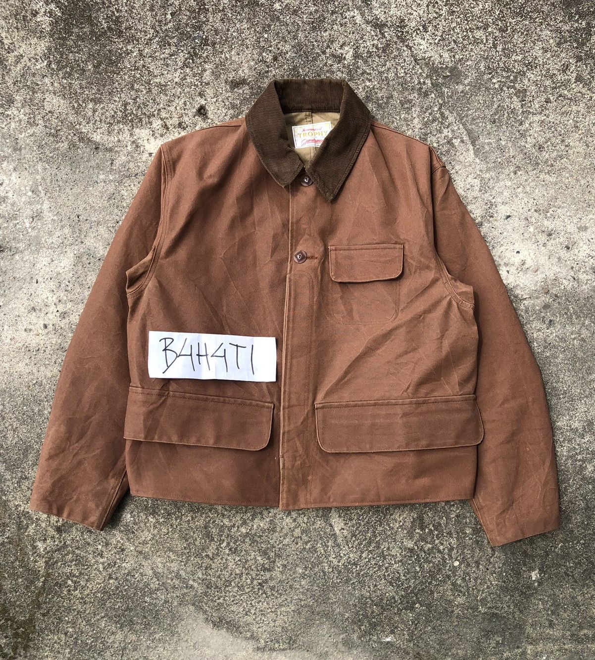 Japanese Brand × Trophy Clothing Oiled Hunting Jacket Size US XL / EU 56 / 4 - 1 Thumbnail