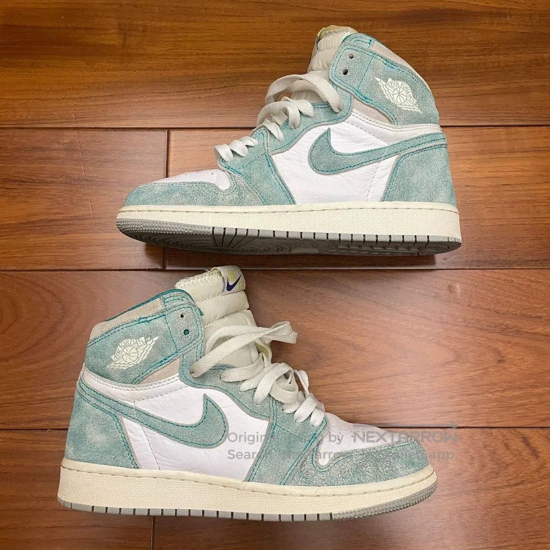 Jordan Brand Tiffany Blue Air Jordan 1 High Tops. Size US 6.5 / IT 36.5 - 3 Thumbnail