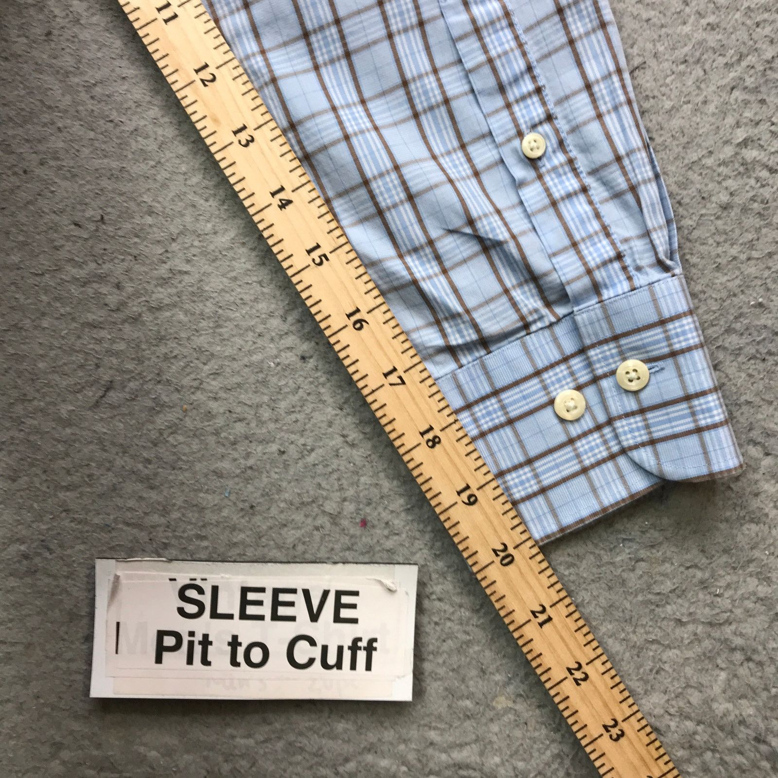 Peter Millar Peter Millar Button Down Dress Shirt Men XL Blue Plaid Check Size US XL / EU 56 / 4 - 9 Thumbnail