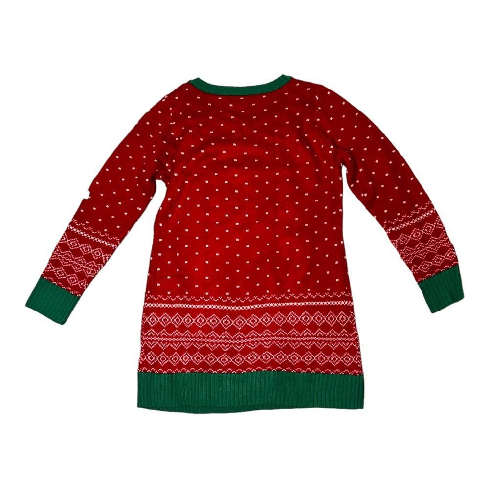 Designer Elves Holding Present Pouch Ugly Holiday Sweater Medium Size M / US 6-8 / IT 42-44 - 4 Thumbnail