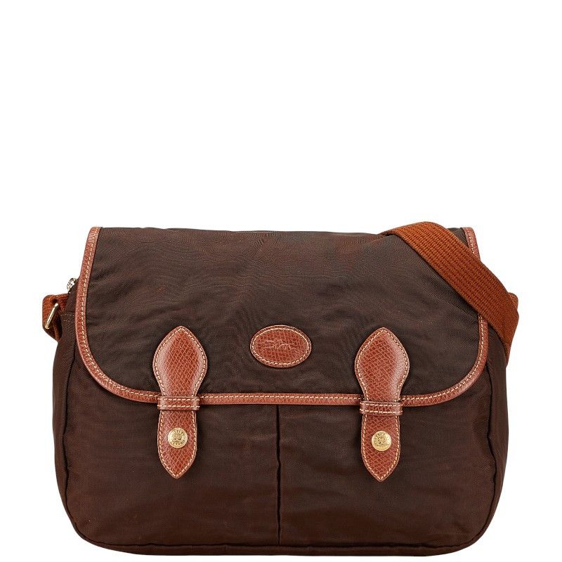 Longchamp Longchamp Nylon Leather Shoulder Bag Leather Crossbody Bag DUTY FREE for USA