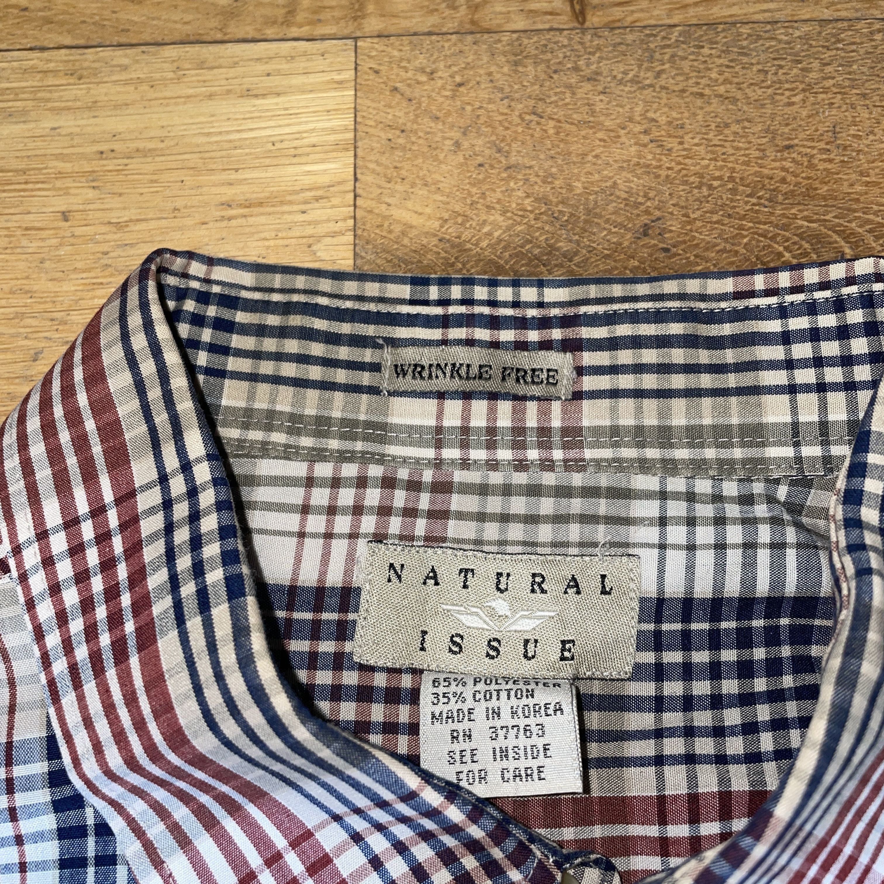 Natural Issue × Vintage Natural Issue Men's Shirt Elegant Wrinke Free Size XL Size US XL / EU 56 / 4 - 2 Thumbnail