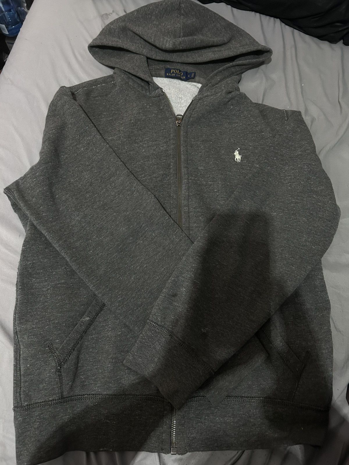 Ralph Lauren Ralph Lauren grey zip up vintage Size US L / EU 52-54 / 3 - 1 Thumbnail