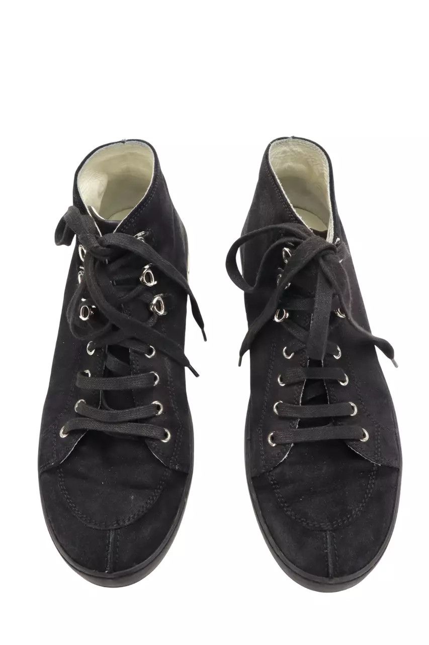 Dior DIOR Sneakers Men's FR 42 Black Suede Leather Almond Toe Size US 9 / EU 42 - 15 Thumbnail
