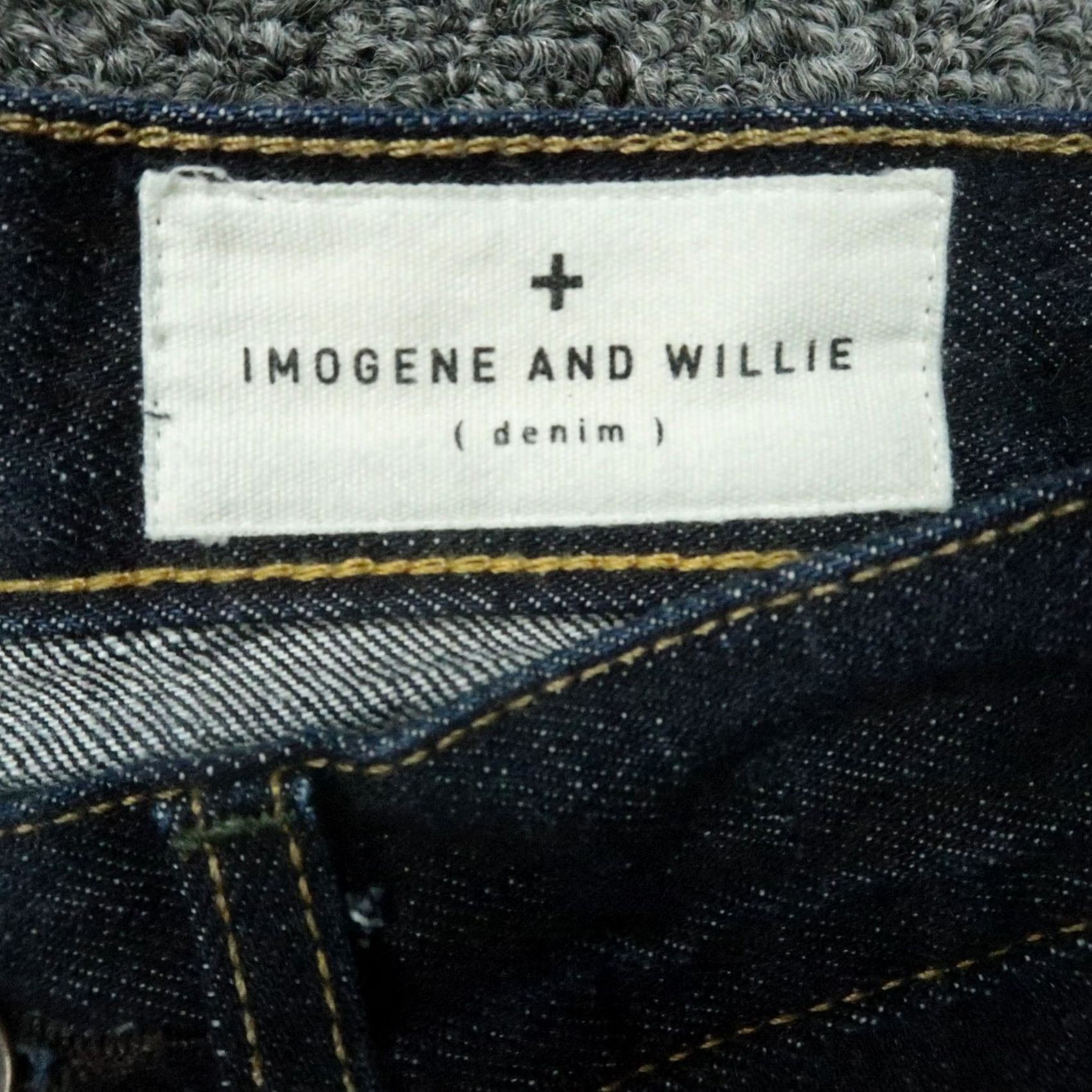 Imogene + Willie Imogene + Willie Jeans Mens 27x30 Indigo Blue 5 Pocket Dark Wash Button Fly Jeans Mens Regular 27 Indigo Blue 5-Pocket Design 30 In Inseam Vintage No Size US 27 - 4 Thumbnail