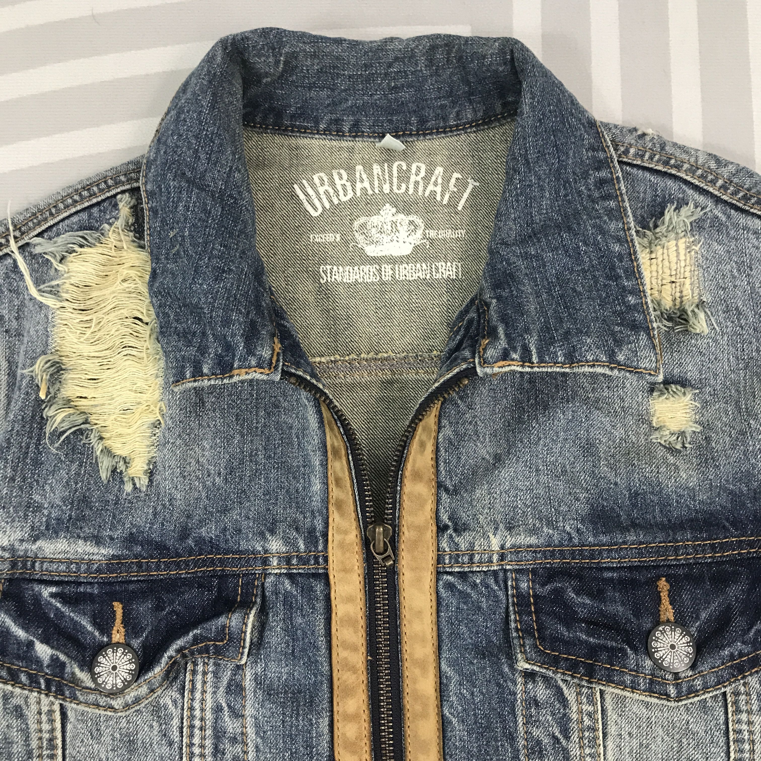 Japanese Brand × Vintage Vintage Urbancraft Japan Distressed Jacket Size US M / EU 48-50 / 2 - 8 Thumbnail