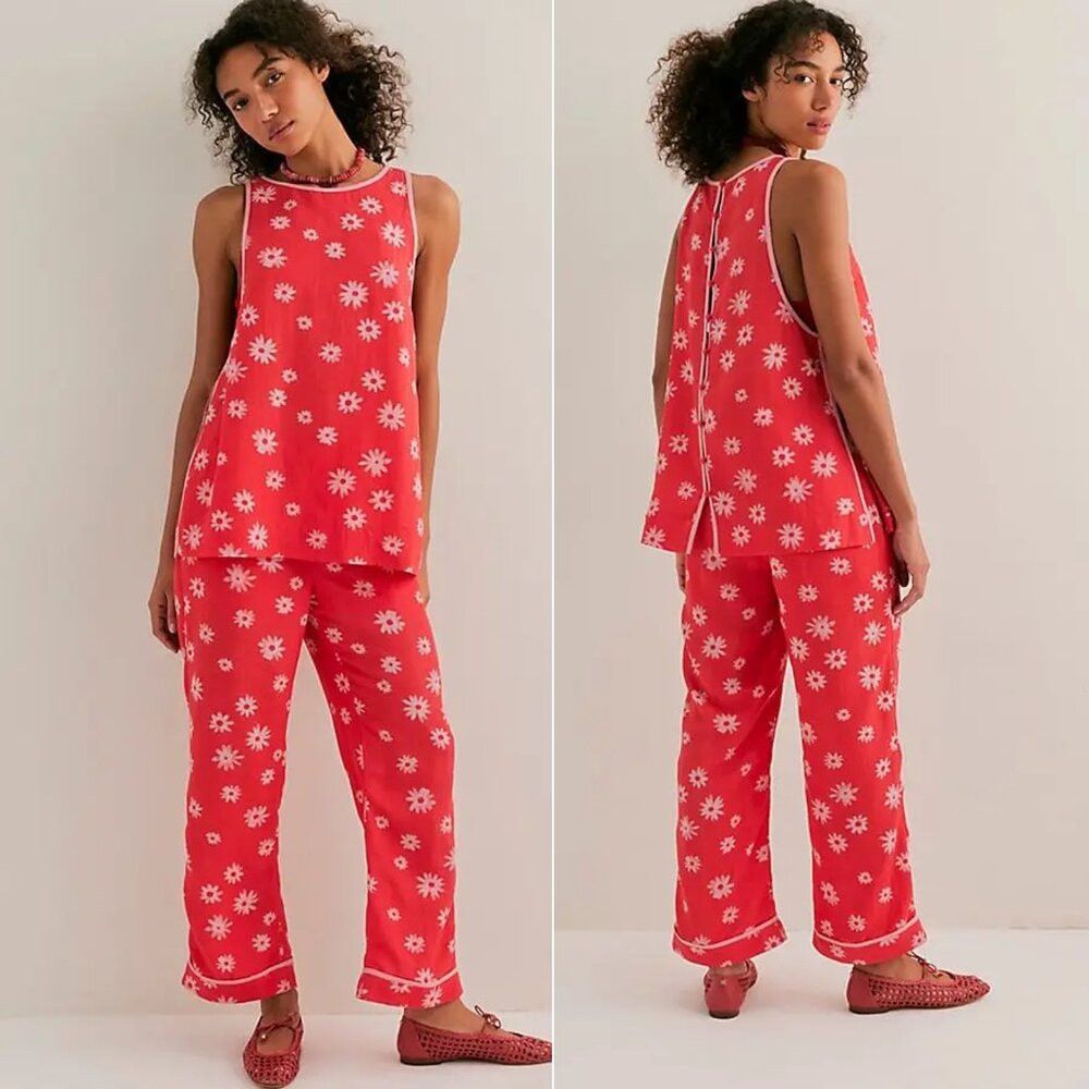 Free People NWT New $168 Free People Charlie Set Top Pants Size 10 Size 32" / US 10 / IT 46 - 1 Thumbnail
