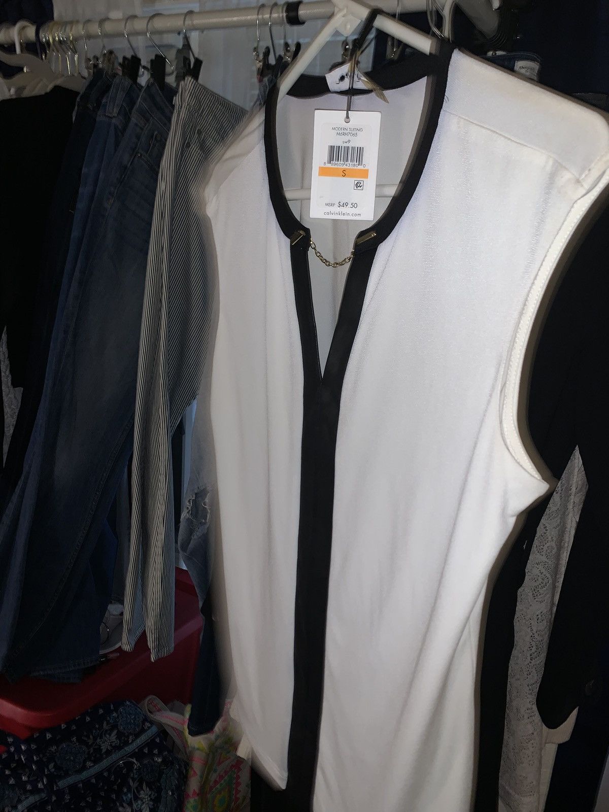 Calvin Klein Sleeveless dress top Size S / US 4 / IT 40 - 2 Thumbnail