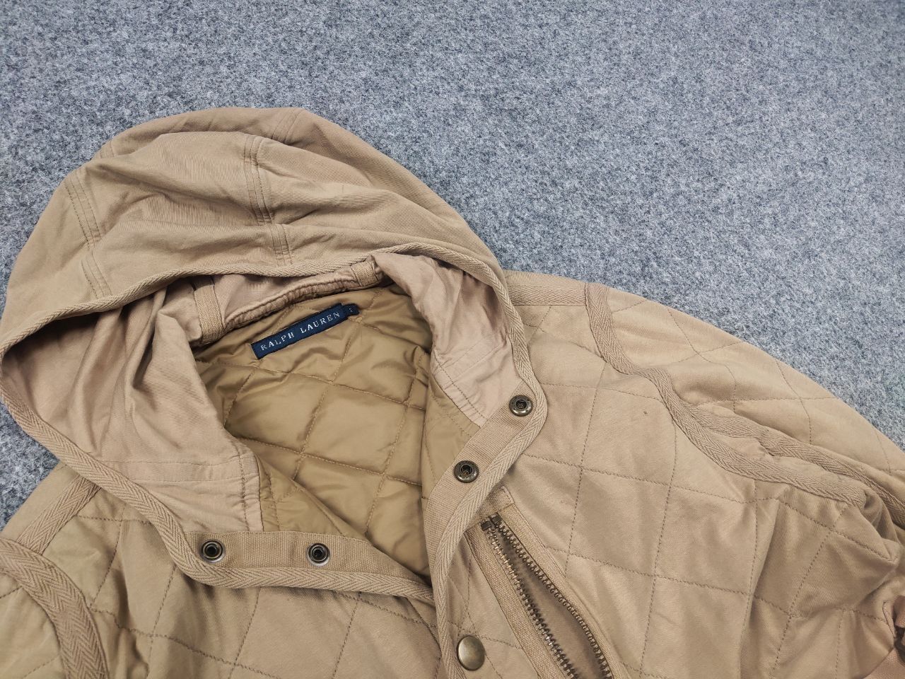 Ralph Lauren Rare Vintage 90's Ralph Lauren Quilted Beige Workwear Jacket Size US S / EU 44-46 / 1 - 4 Thumbnail