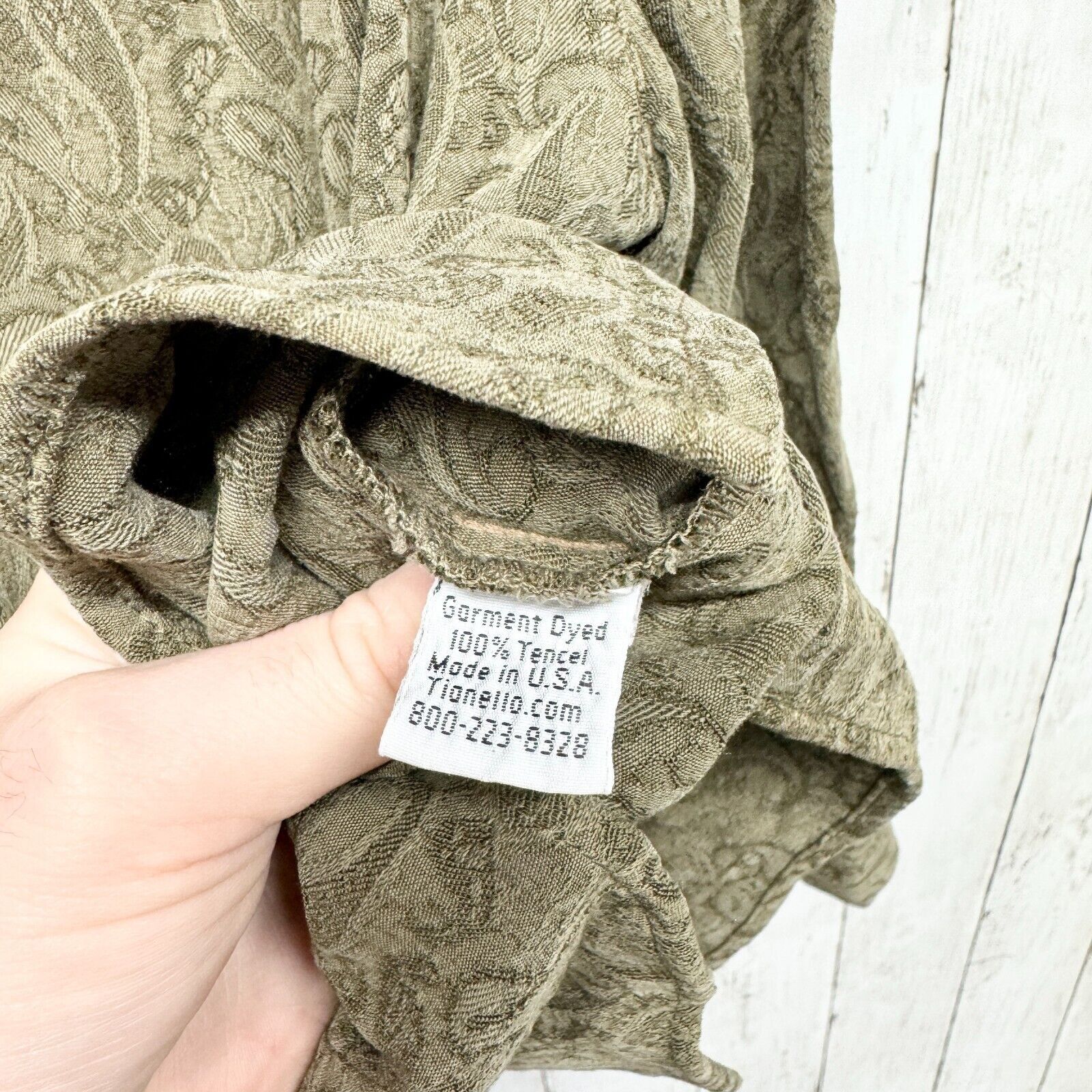 Vintage Tianello Button Up 1/XS-S VTG Paisley Long Sleeve Tencel Size XS / US 0-2 / IT 36-38 - 4 Thumbnail