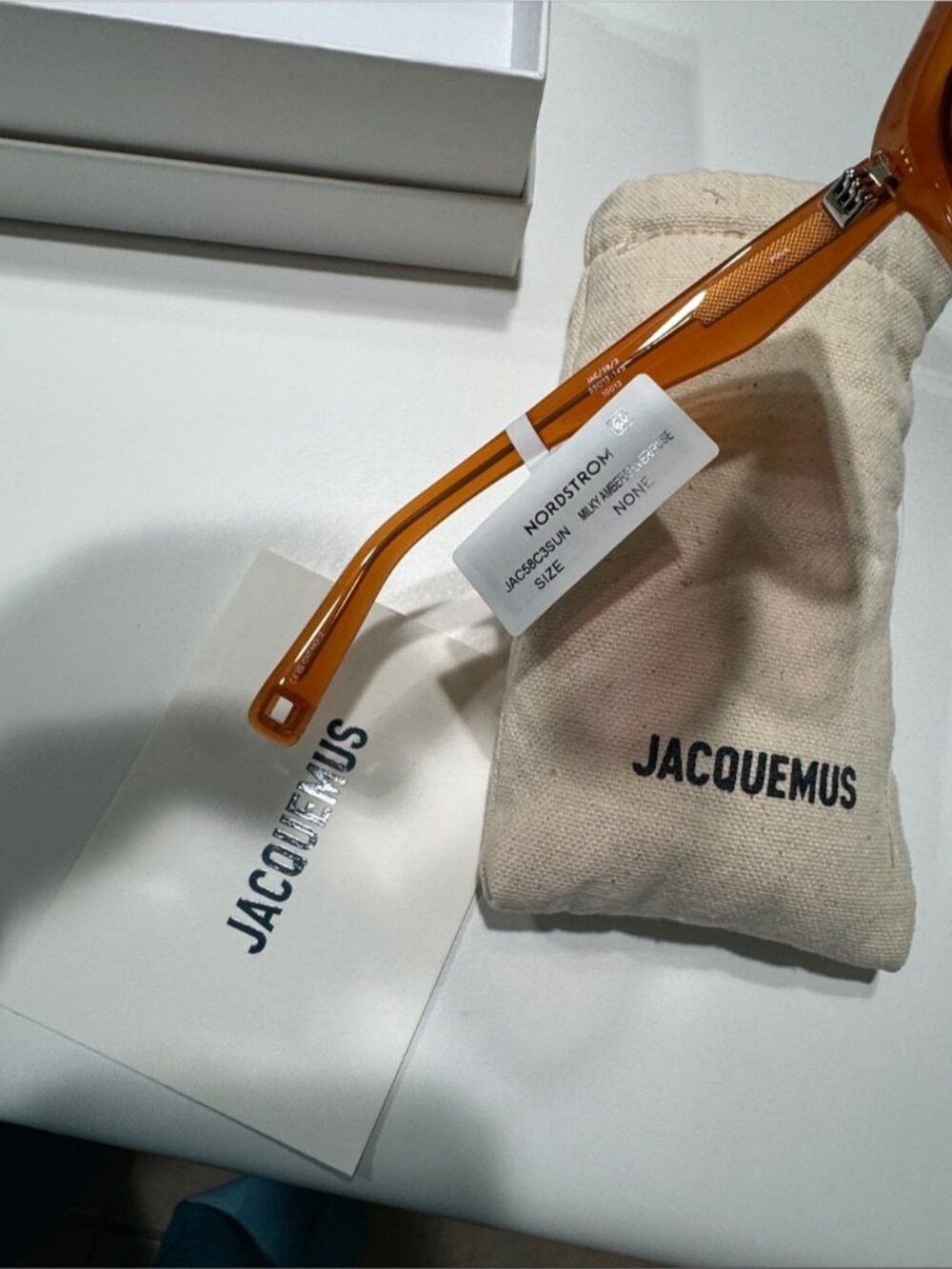 Jacquemus Jacquemus Pina Rectangular Sunglasses Size ONE SIZE - 8 Thumbnail