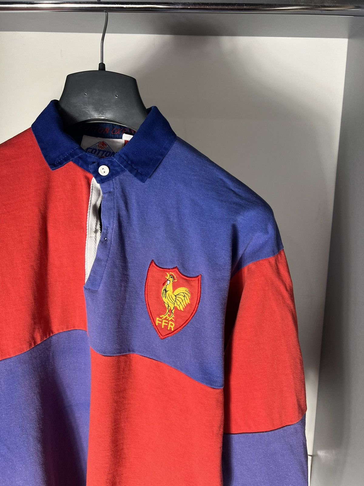 Cotton Traders × Vintage VERY RARE COTTON OXFORD FRANCE RUGBY JERSEY RETRO Y2K 90s Size US S / EU 44-46 / 1 - 3 Thumbnail