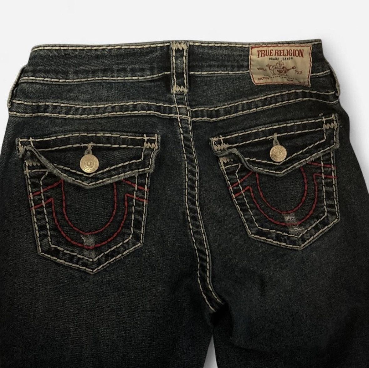 True Religion True Religion Billie Mid Rise Flared Jeans Size 28" / US 6 / IT 42 - 2 Thumbnail