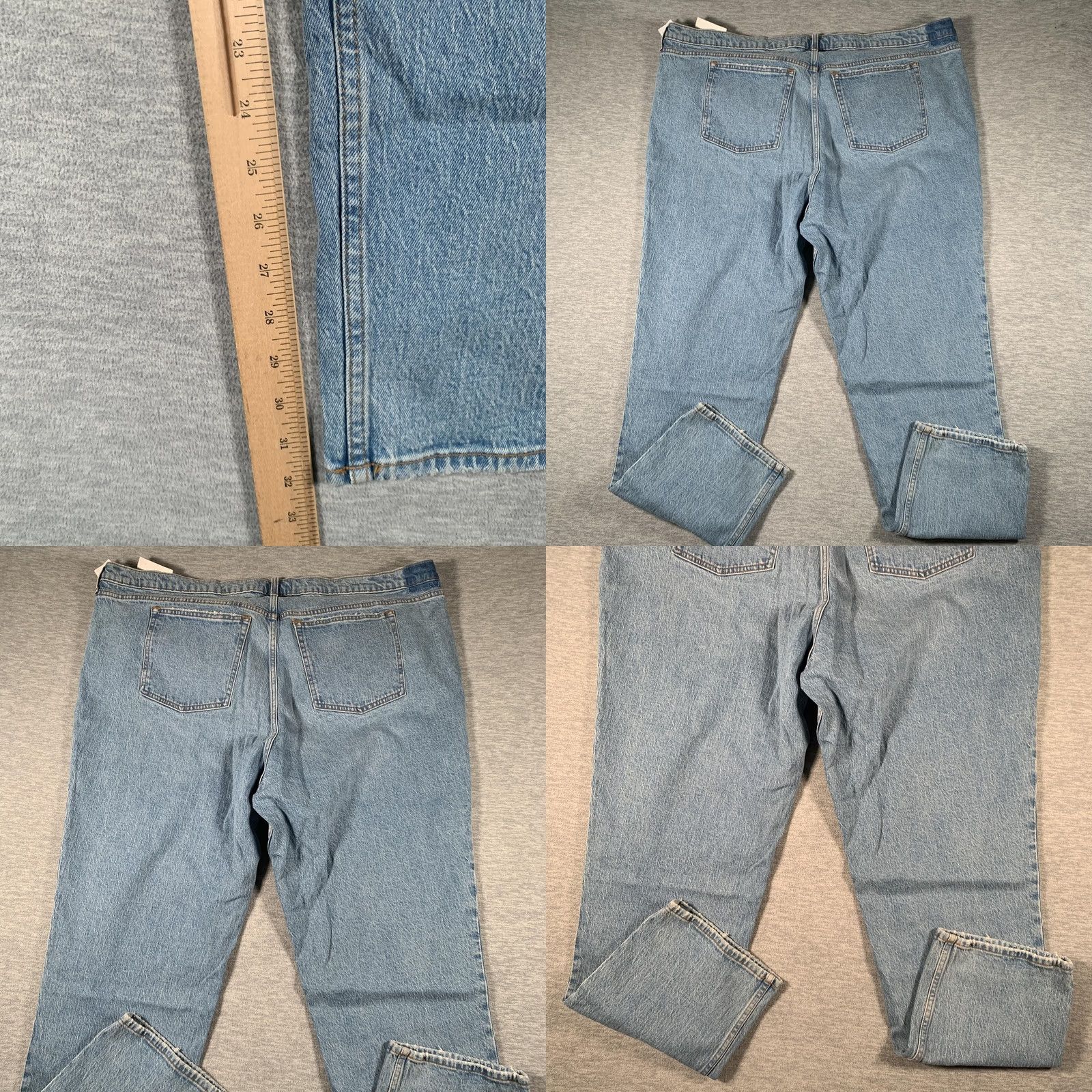Abercrombie & Fitch Abercrombie & Fitch Jeans Womens 37 Long Blue High Rise 90s Relaxed Curve Love Size 25" / US 0 / IT 36 - 9 Thumbnail