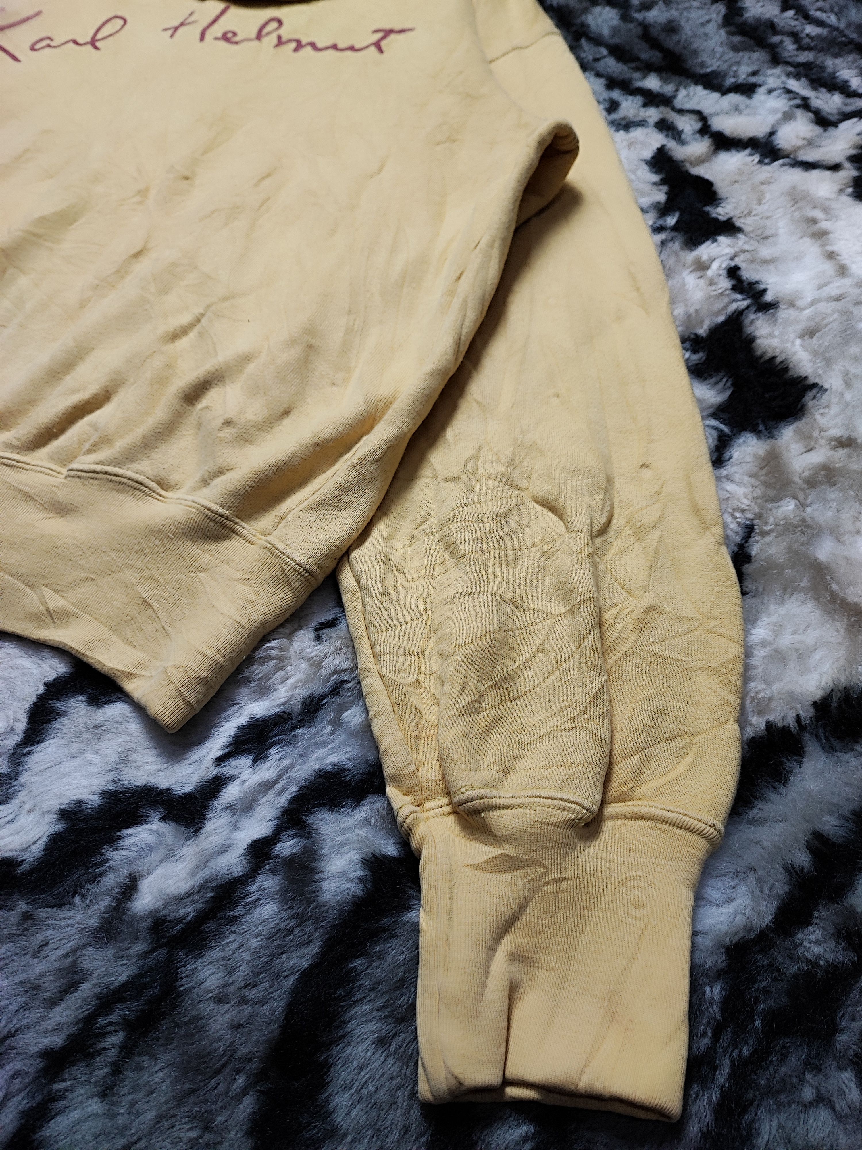 Designer Vintage Karl Helmut Big Logo Patched Zip up Hoodie Size US L / EU 52-54 / 3 - 15 Thumbnail
