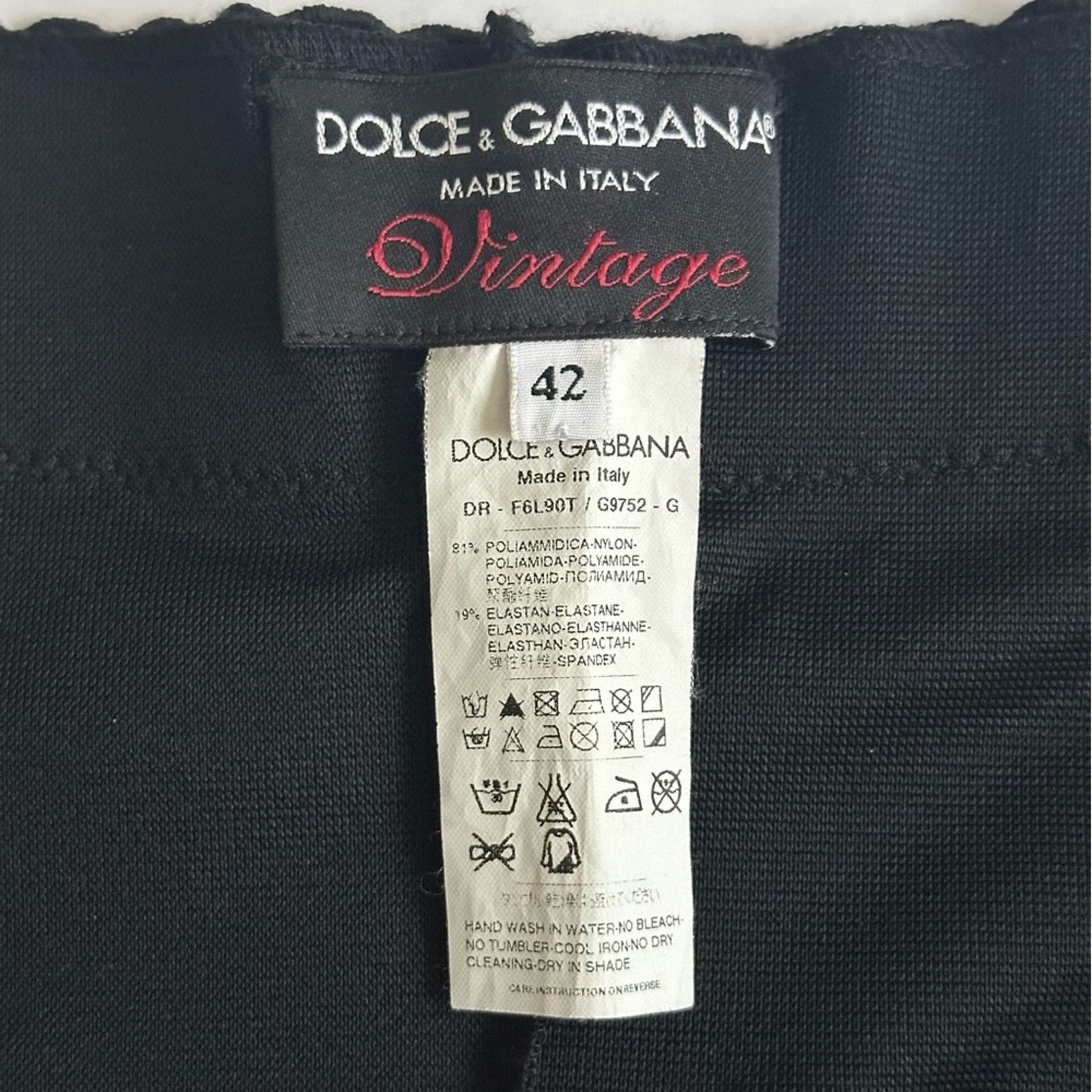 Dolce & Gabbana VINTAGE Black Satin Lingerie Corset Bustier Dress IT 42 Size M / US 6-8 / IT 42-44 - 10 Thumbnail