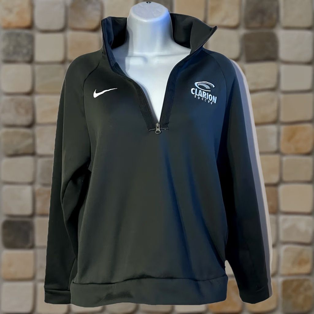 Nike Nike Clarion University Soccer Women's 1/4 Zip Dark Gray Pullover Jacket - Women's Medium Size M / US 6-8 / IT 42-44 - 1 Thumbnail