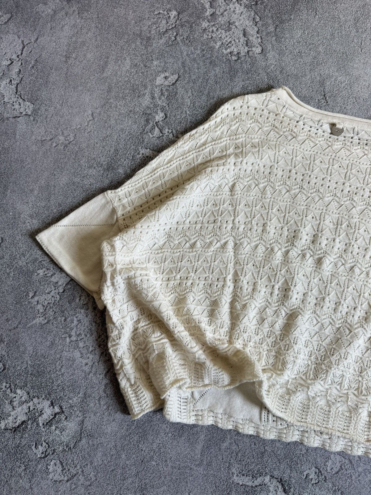 Designer High Use oversized relaxed sweater jumper pullover cape knit Size ONE SIZE - 10 Thumbnail