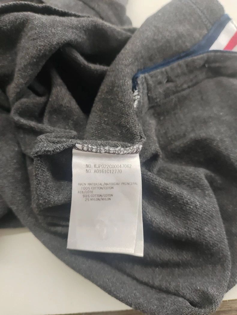 Thom Browne Thom Browne Gray dotted stripe polo shirt Size US XS / EU 42 / 0 - 4 Thumbnail