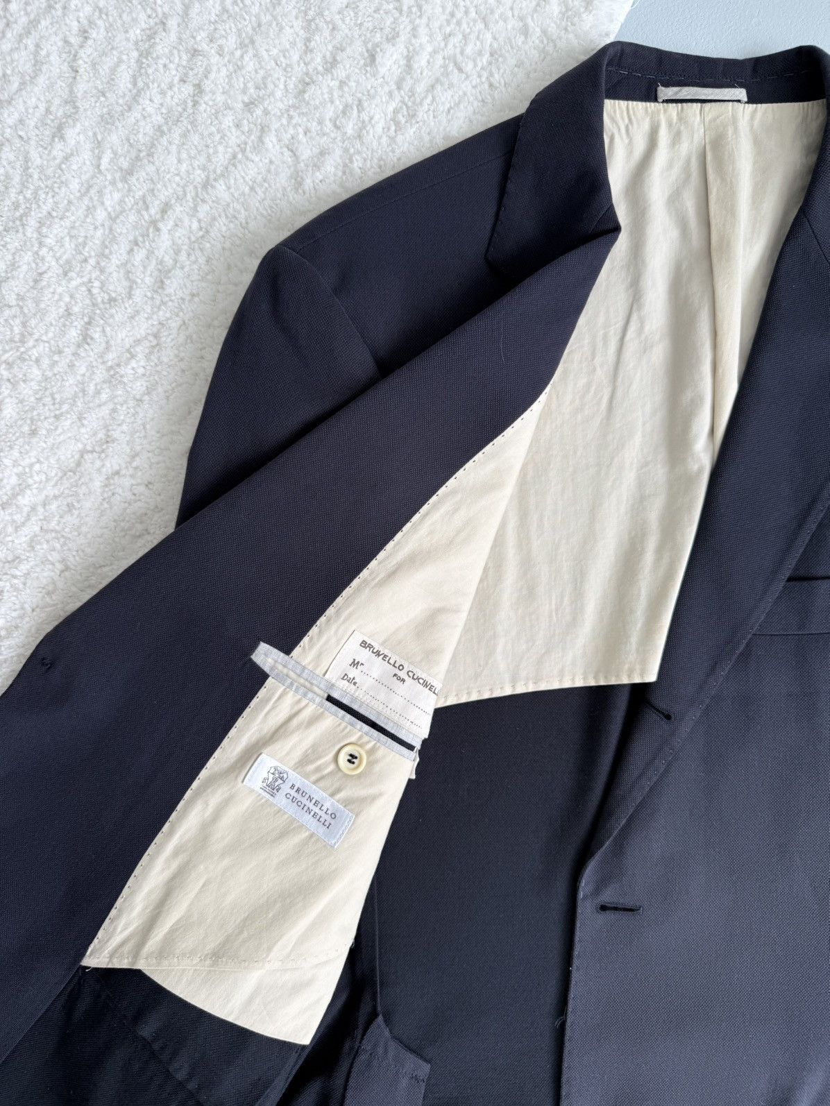 Brunello Cucinelli Brunello Cucinelli Cotton Blazer Navy Color Mens 44 R 54 IT Size 44R - 9 Thumbnail