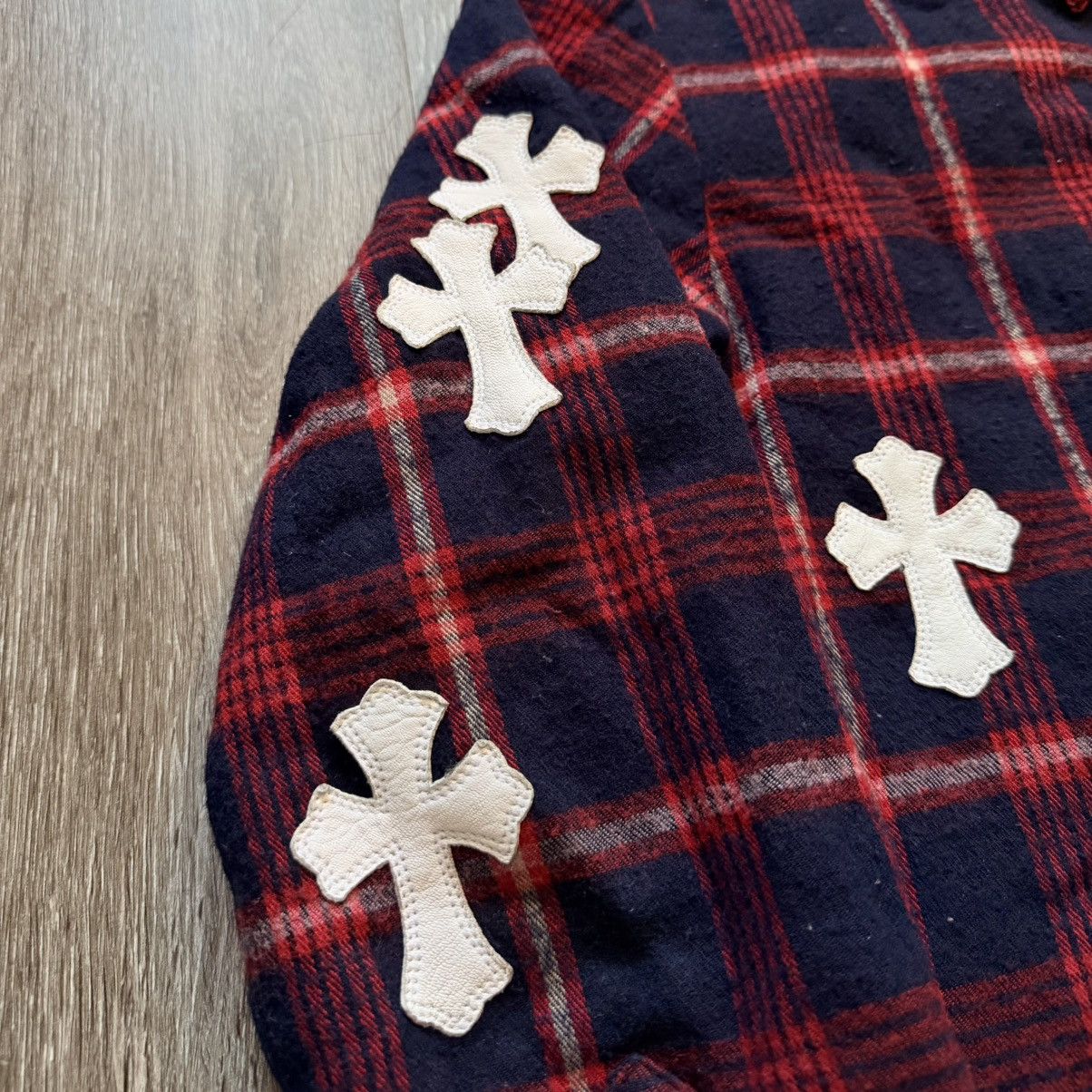 Chrome Hearts Chrome Hearts Patch Flannel Reversible RARE 1/1 Patch Hoodie Size US L / EU 52-54 / 3 - 2 Thumbnail