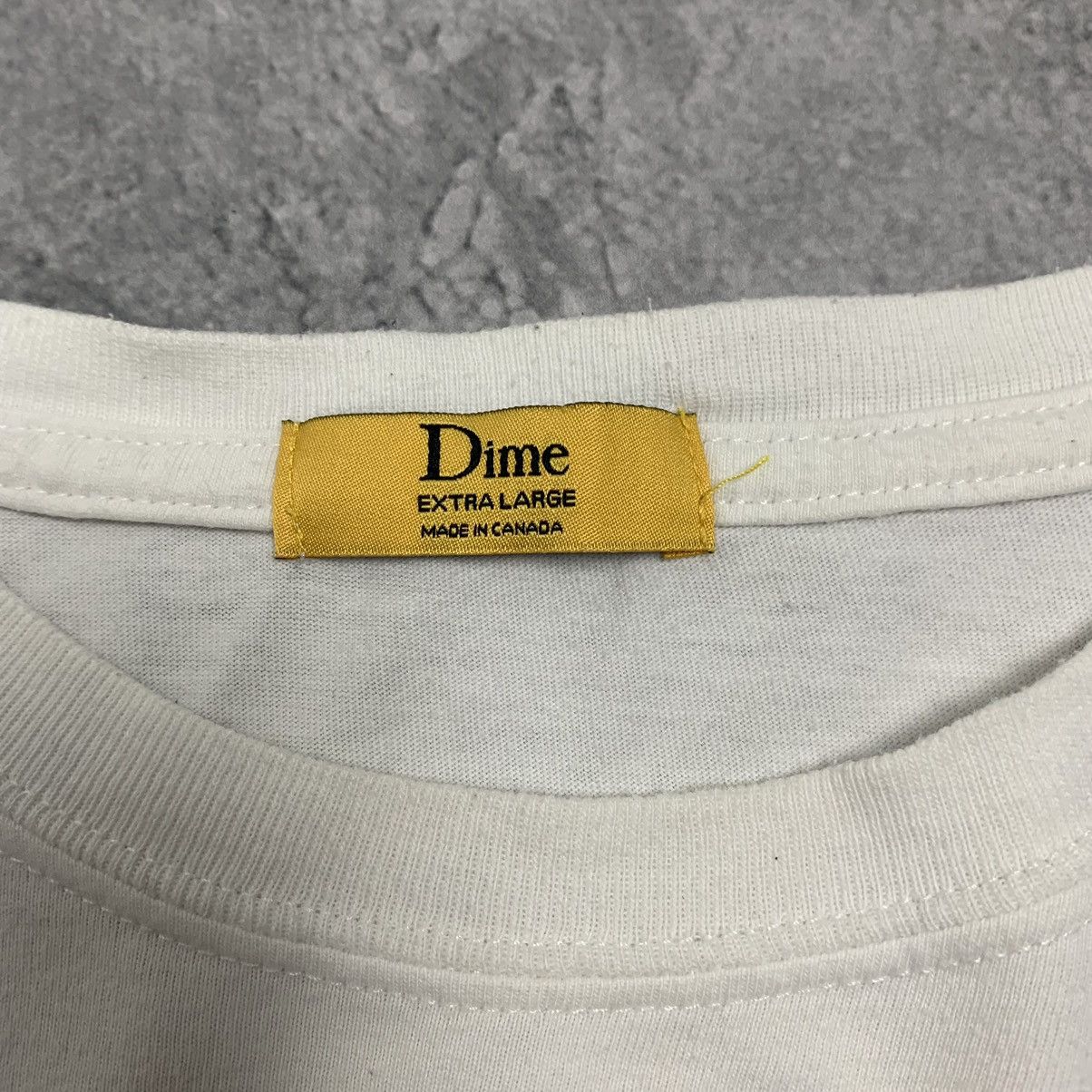 Dime Men’s Dime T-Shirt Big Logo Size XL White Short Sleeve Size US XL / EU 56 / 4 - 5 Thumbnail