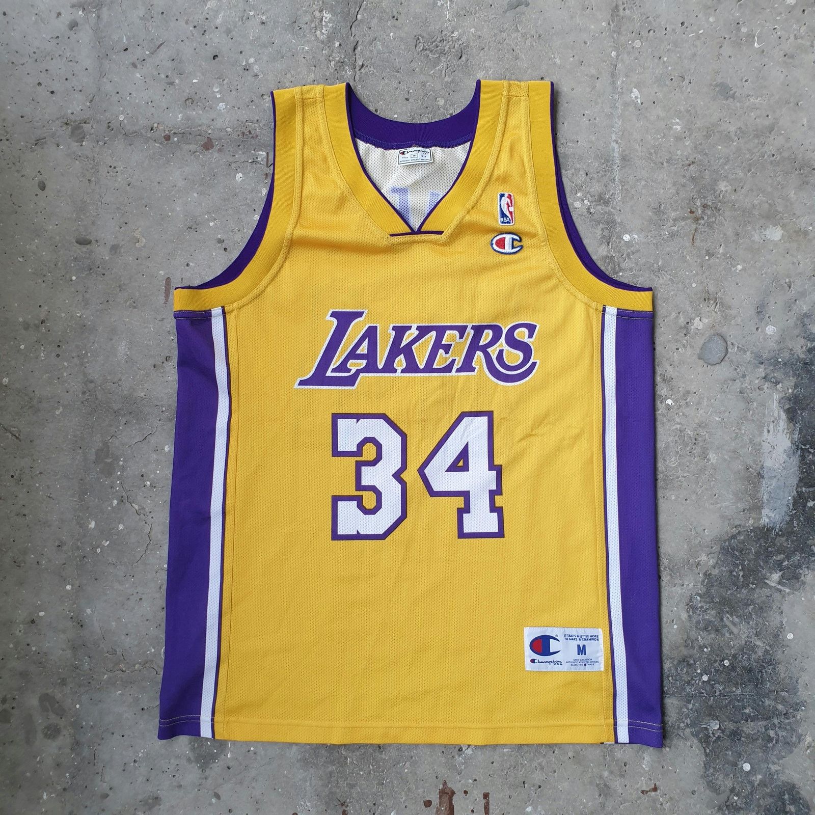 Champion × NBA Vintage LA Lakers Shaq Champion Basketball Jersey Size US M / EU 48-50 / 2 - 1 Thumbnail