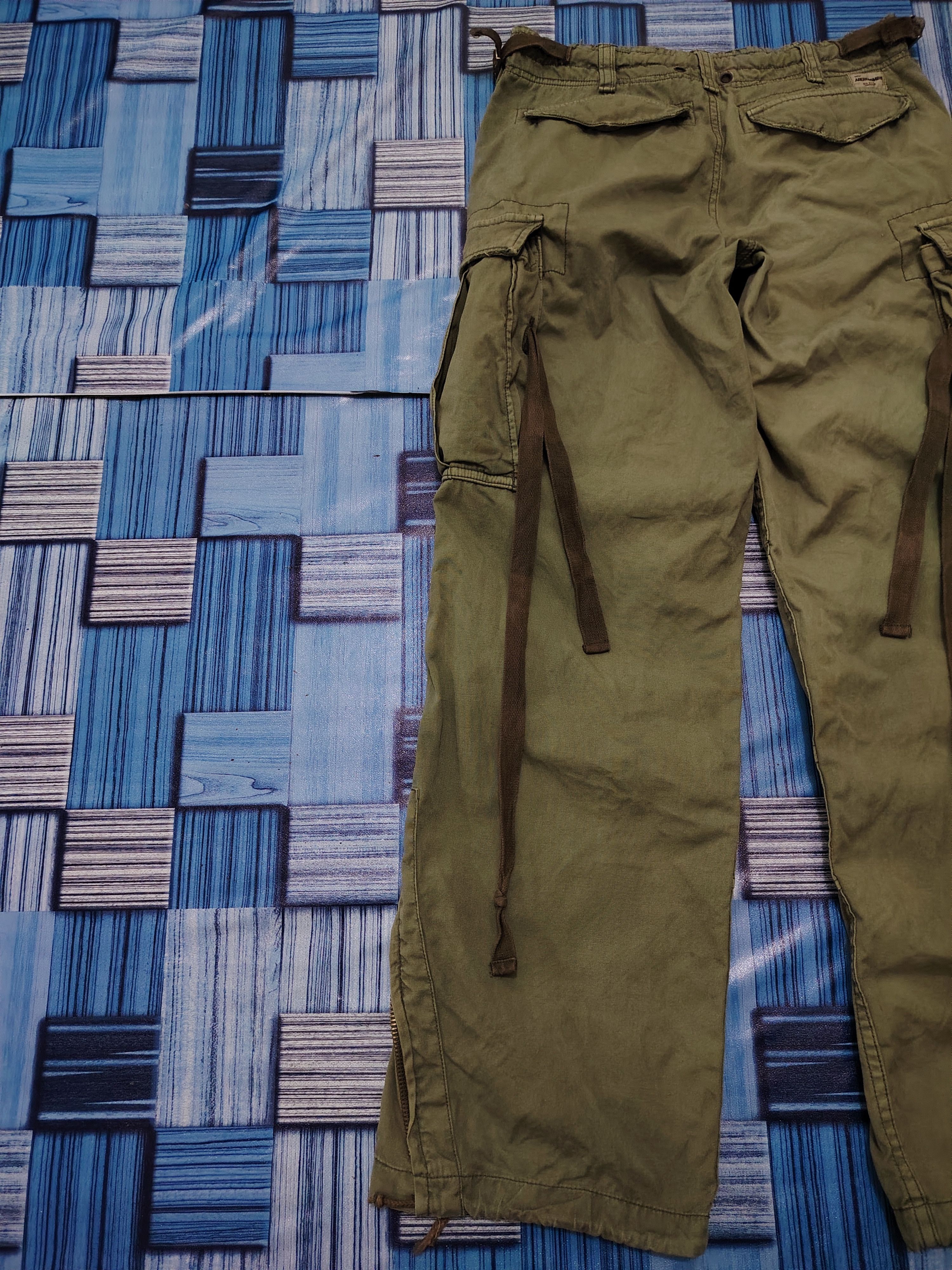 Abercrombie & Fitch Vtg Abercrombie & Fitch Cargo Military Pants Style Size US 29 - 16 Thumbnail