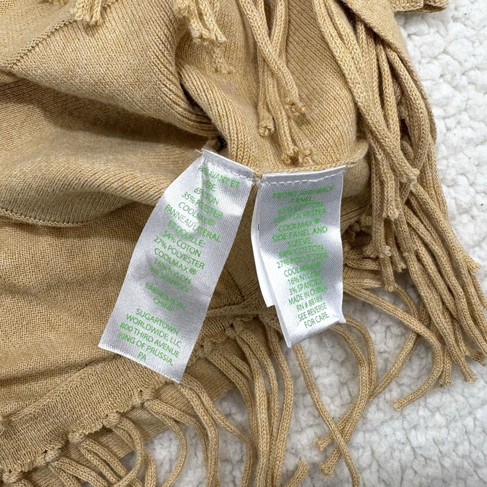 Lilly Pulitzer Lilly Pulitzer Womens Medium Sweater Camel Tan Fringe Hem Knit Glenda Ramona Size M / US 6-8 / IT 42-44 - 5 Thumbnail