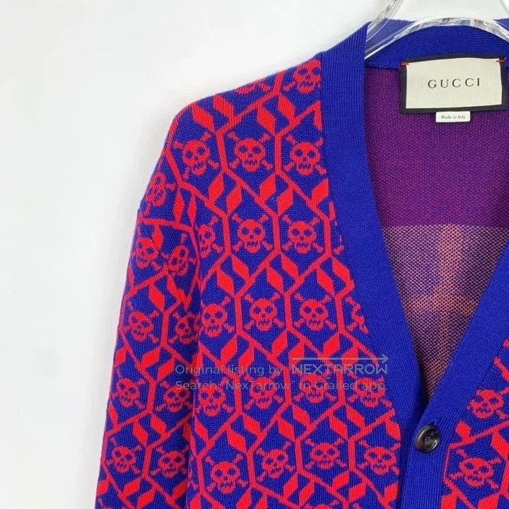 Gucci Gucci Purple Skull Print Wool V. Size US S / EU 44-46 / 1 - 3 Thumbnail