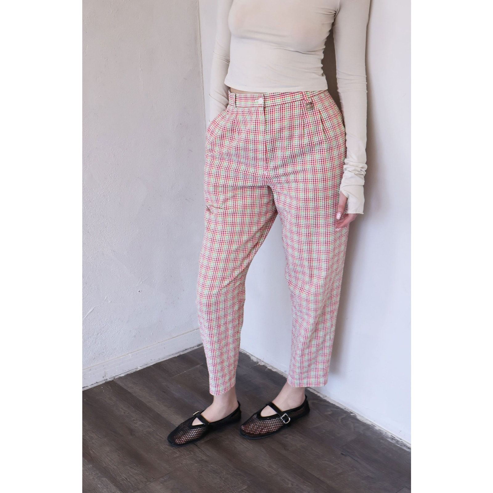 Dior Christian Dior SPORTS Check Print Logo Charm Trouser Size 31" - 4 Thumbnail