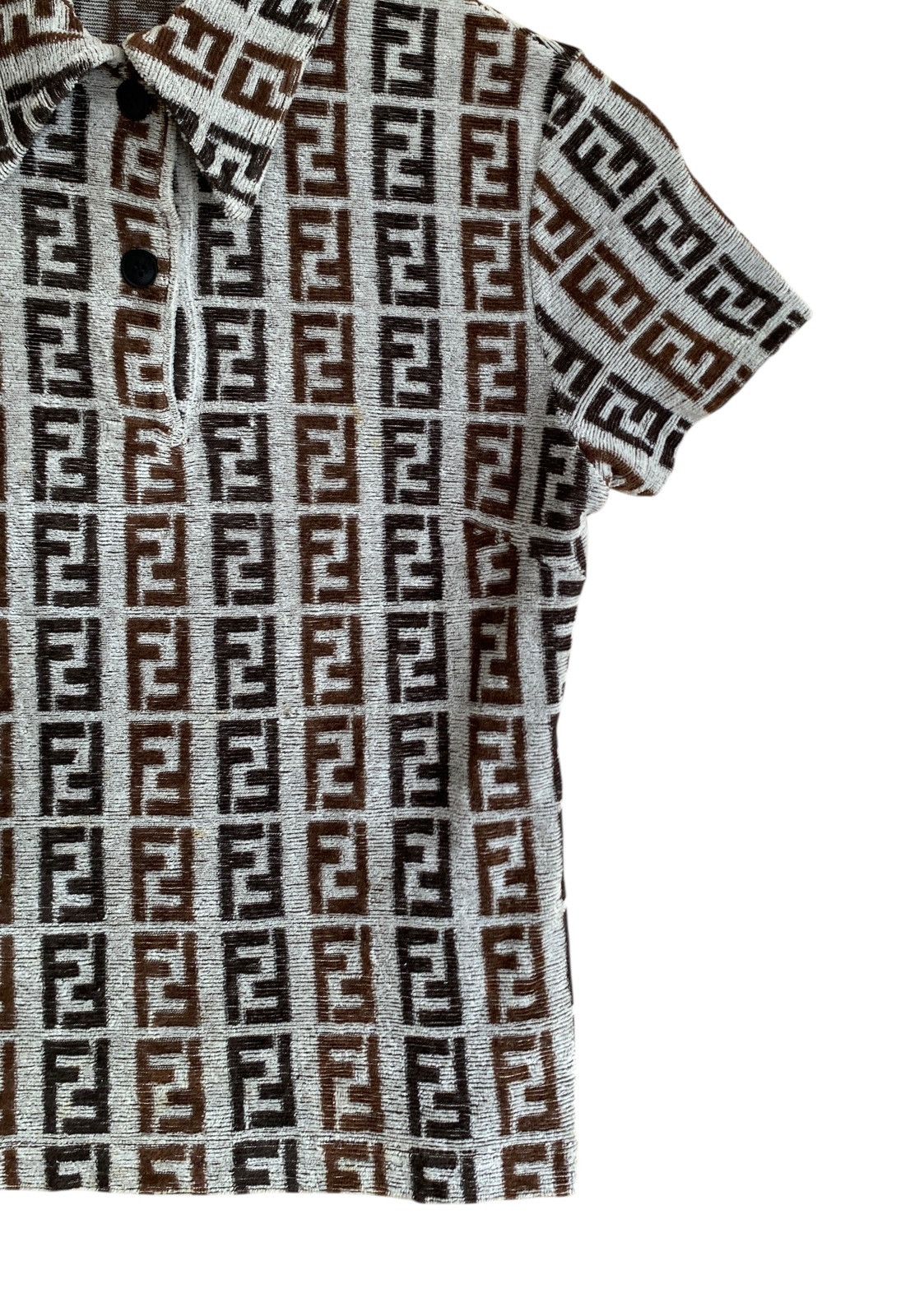 Fendi Very Rare Vintage Brand Fendi Full Print Polos 1990s Size US M / EU 48-50 / 2 - 4 Thumbnail