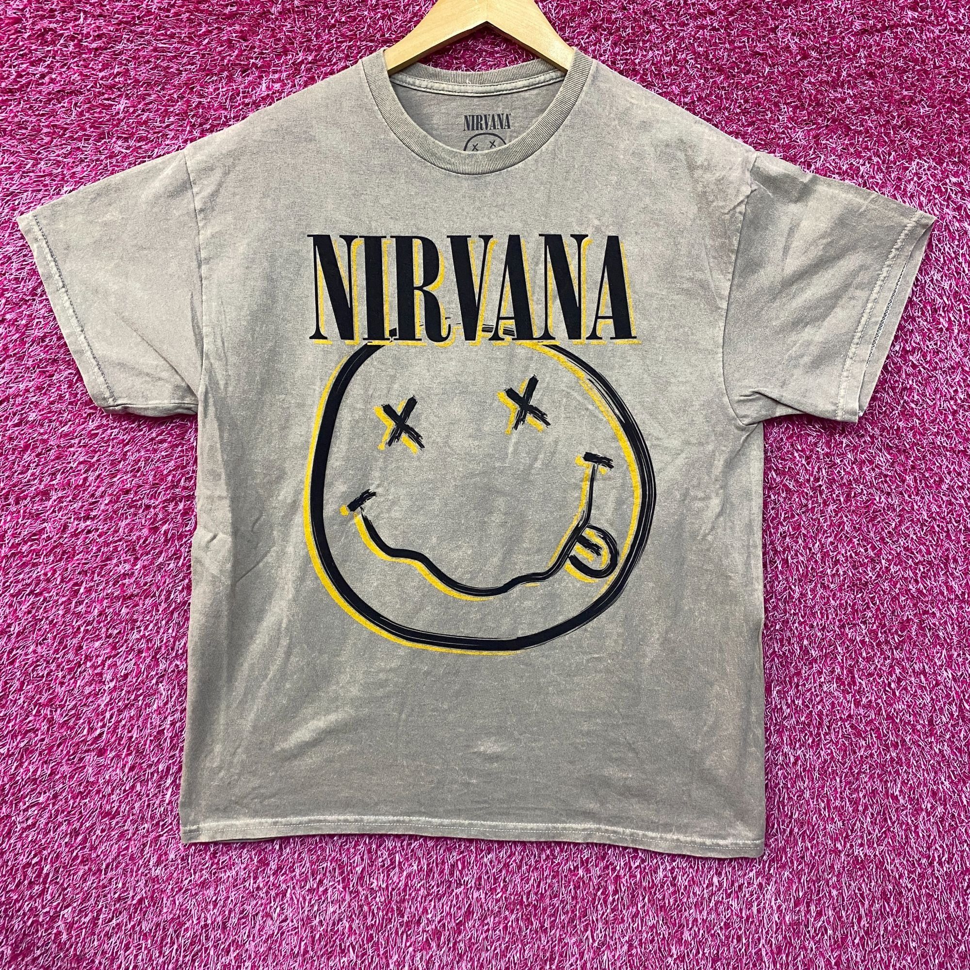 Nirvana Nirvana Dead Eye Smiley Beige T-Shirt Large Size US L / EU 52-54 / 3 - 1 Thumbnail