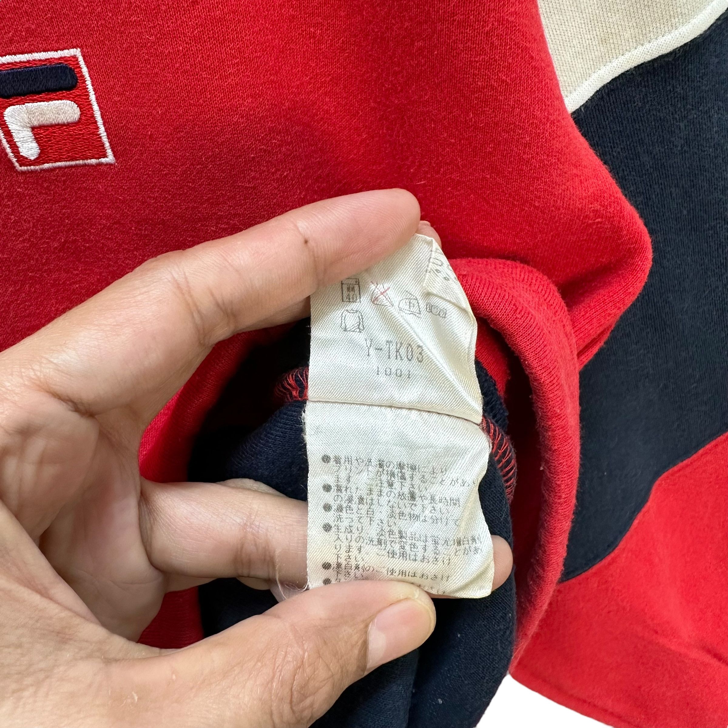Fila FILA Big Logo Colorblock Pullover Hoodies Jumper #9148-62 Size US M / EU 48-50 / 2 - 12 Thumbnail