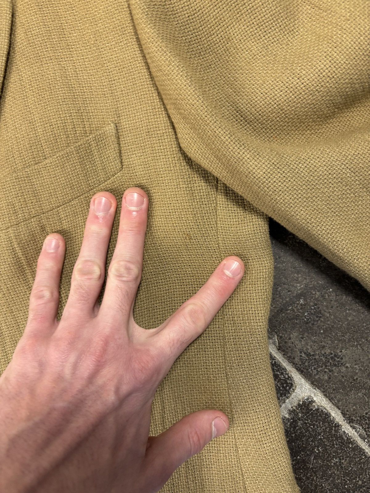 Giorgio Armani 90s Giorgio Armani Linen Jacket Vintage Le Collezioni Blazer Size 40R - 12 Thumbnail
