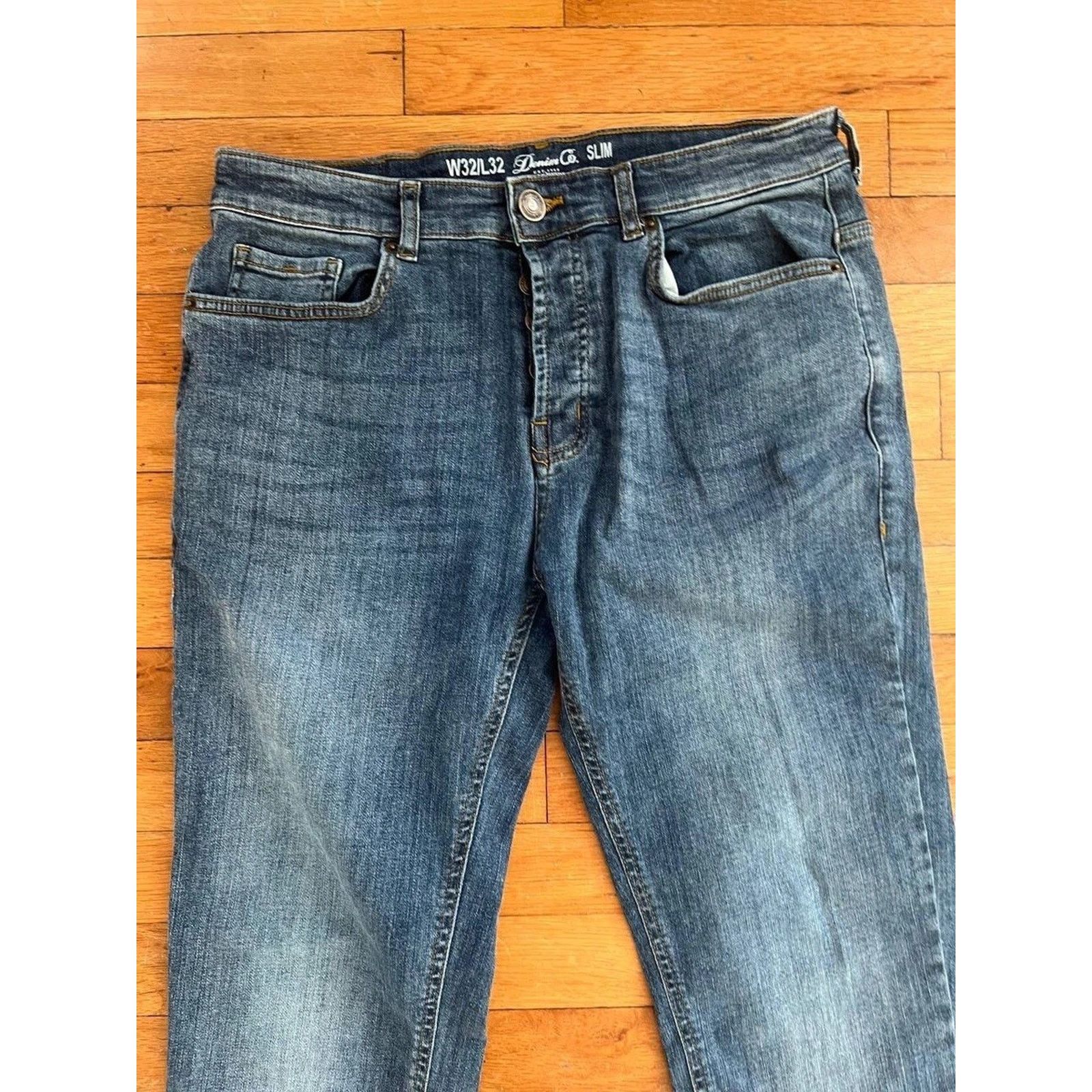 Denim & Co. Denim & Co. Mens Denim Jeans Button Fly Stretc 32/32 A000863 Size US 32 / EU 48 - 6 Thumbnail