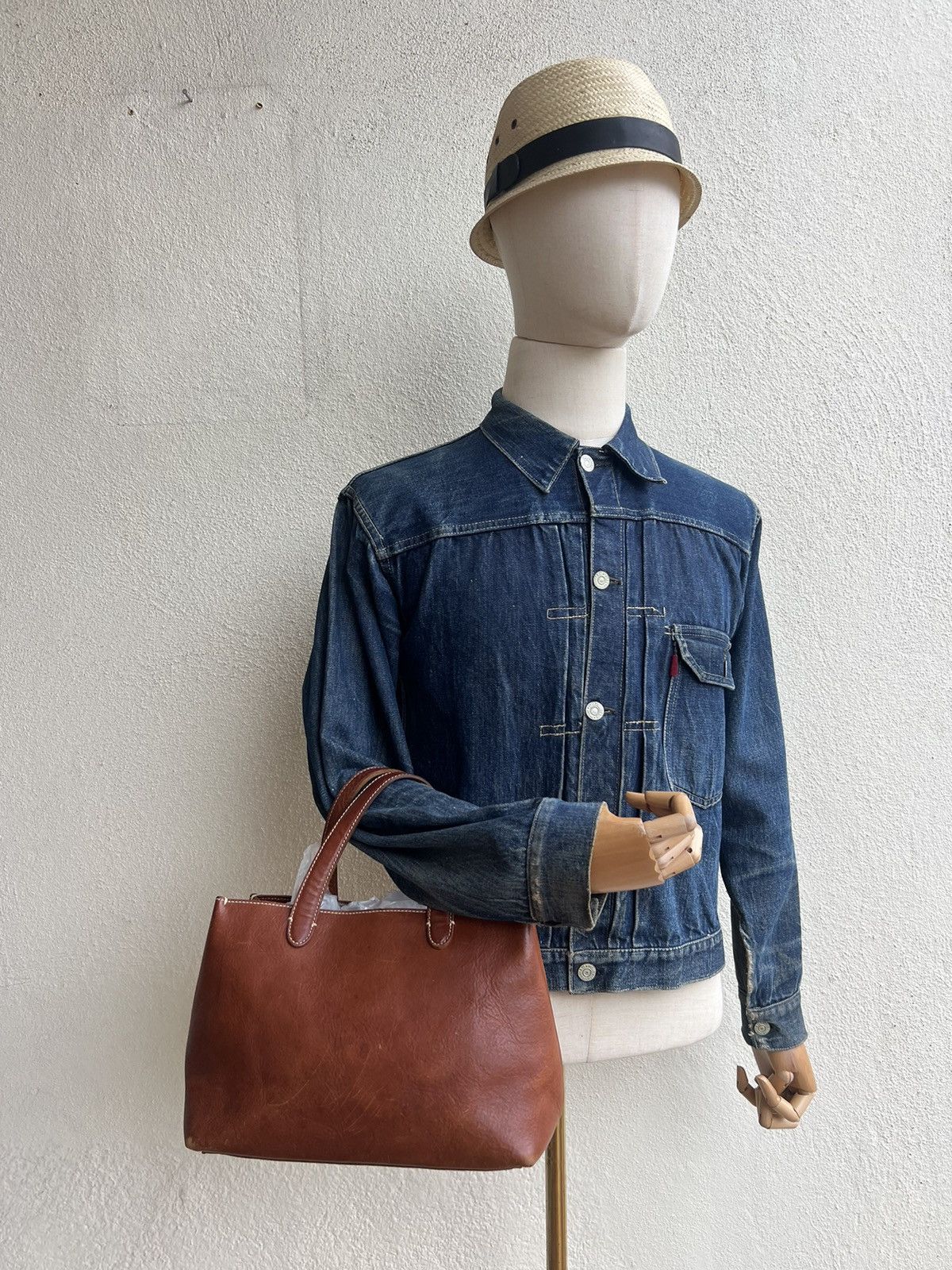 Leather Vintage Tsuchiya Kaban Patina Leather Mini Bag Size ONE SIZE - 5 Thumbnail