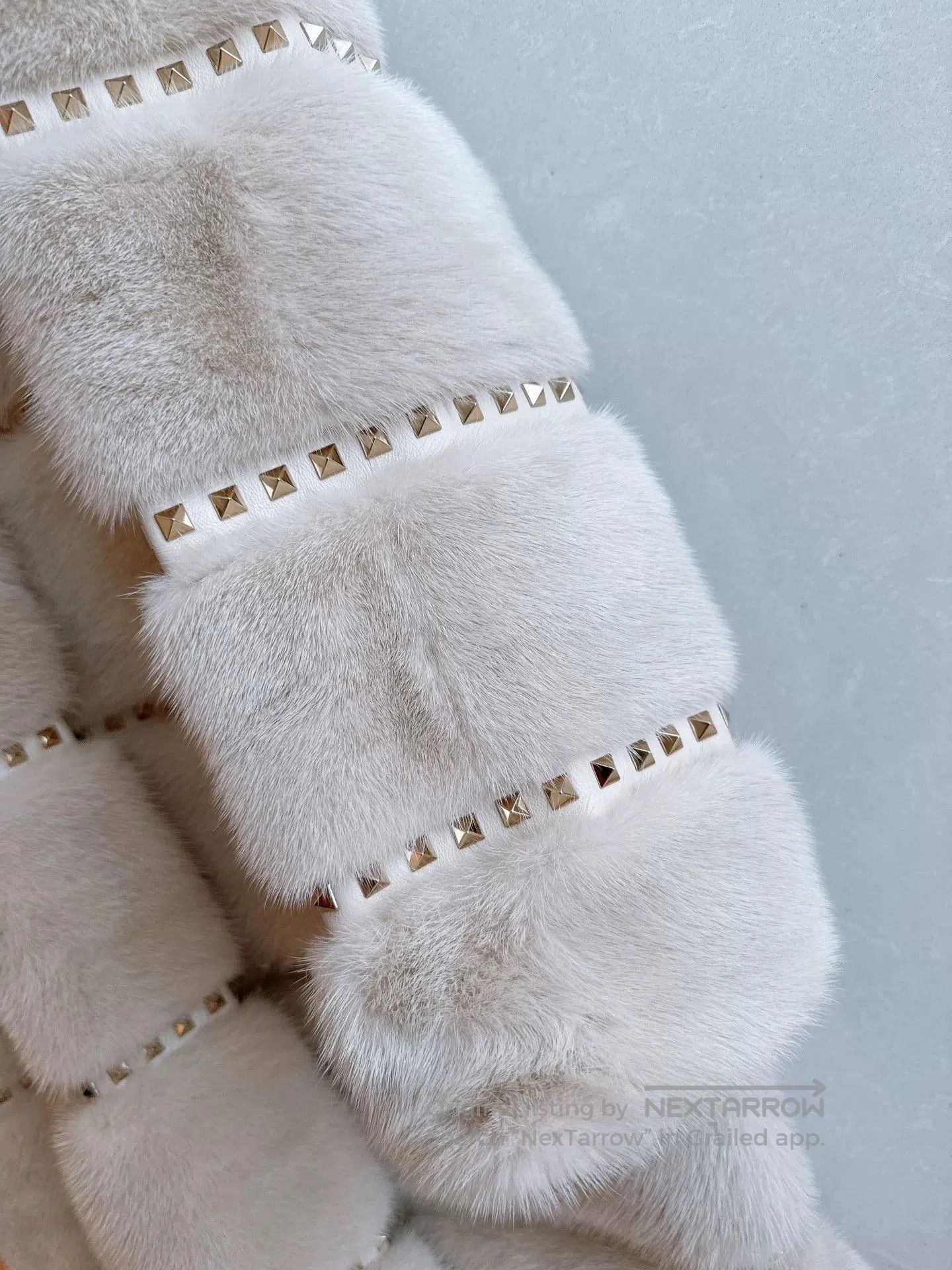 Valentino Valentino Mink Fur Coat with Rivets. Size S / US 4 / IT 40 - 7 Thumbnail