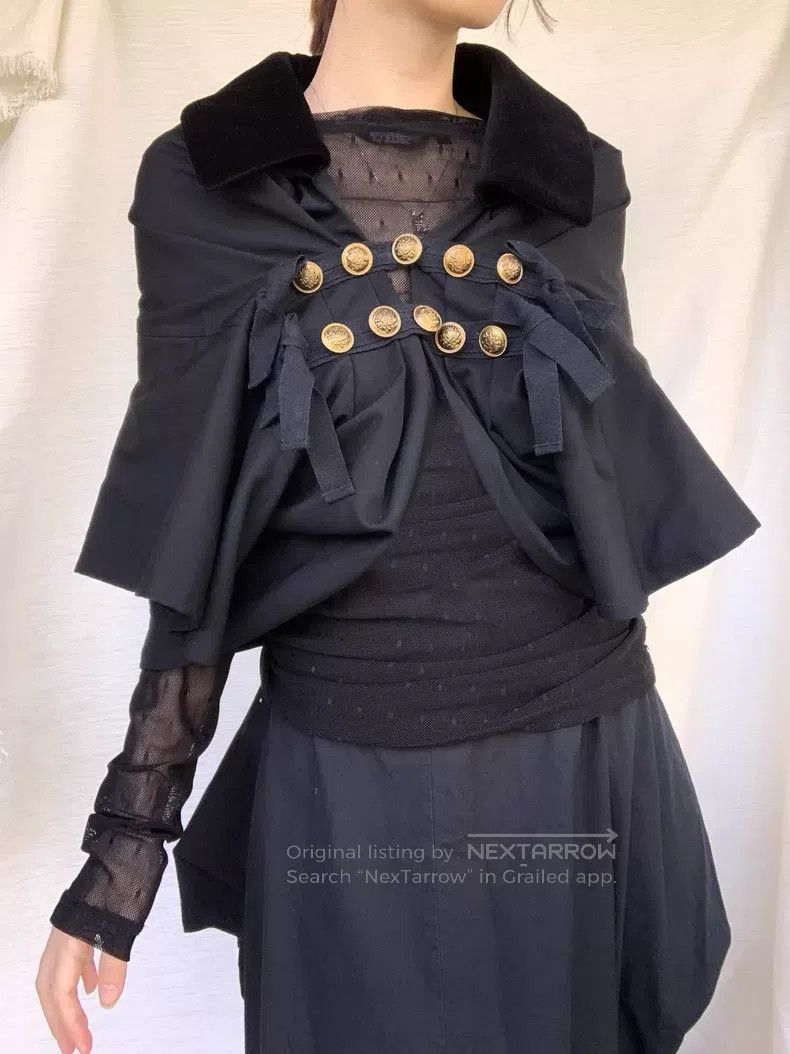 Comme des Garcons Comme Des Garcons Dark Gothic Deconstructed Cloak Coat Size M / US 6-8 / IT 42-44 - 1 Thumbnail