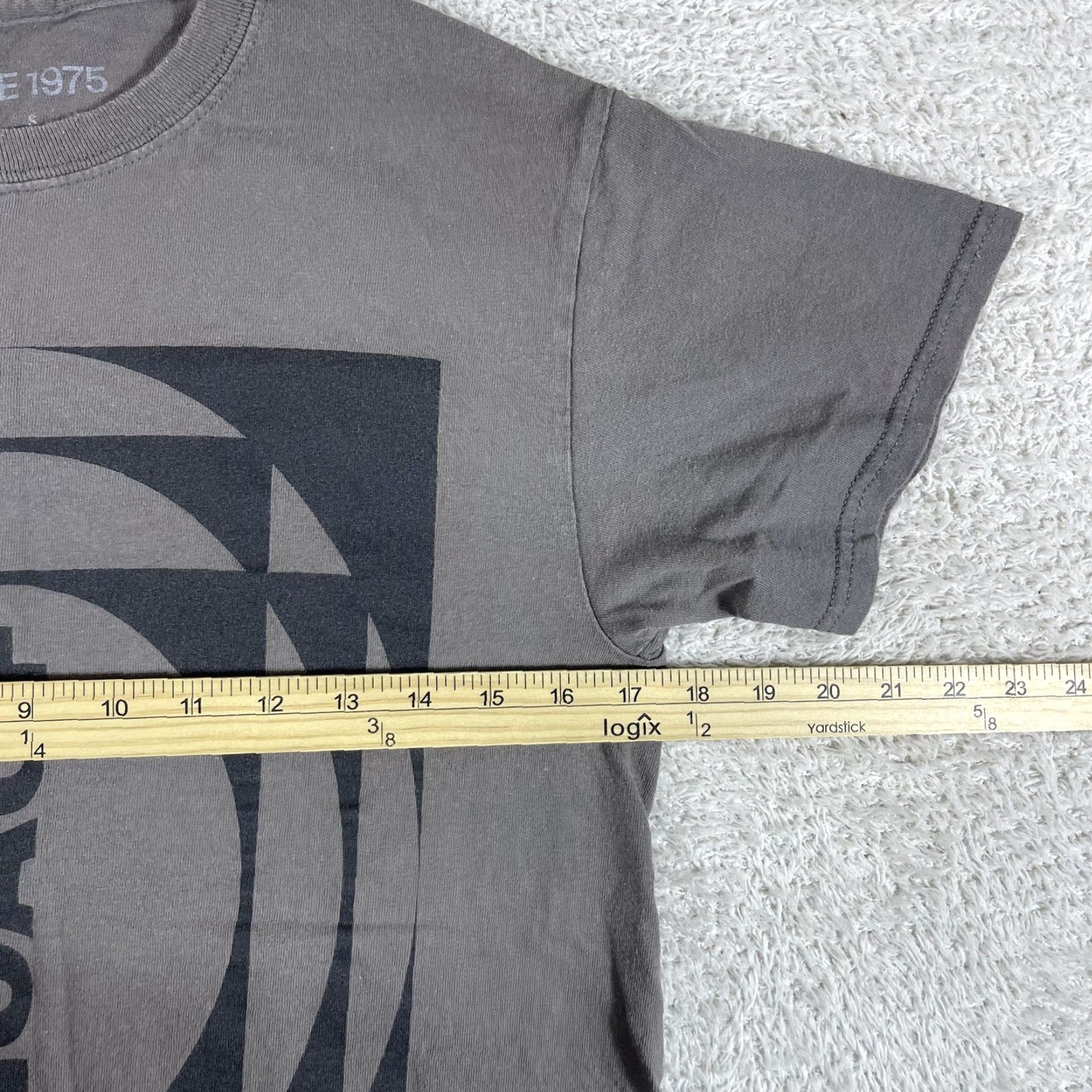 Vintage The 1975 T-Shirt Mens Small Gray Notes on a Conditional Form Tour Band NOACF Size US S / EU 44-46 / 1 - 5 Thumbnail