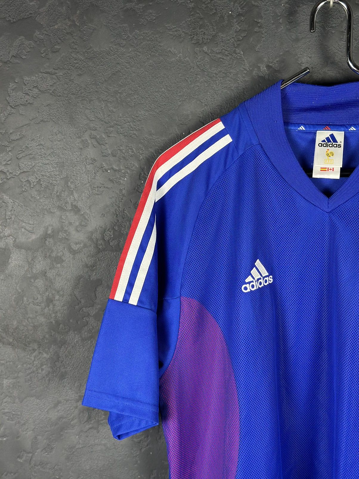 Adidas × Vintage Vintage 2002-04 France Adidas Home Soccer Jersey Size US XL / EU 56 / 4 - 4 Thumbnail