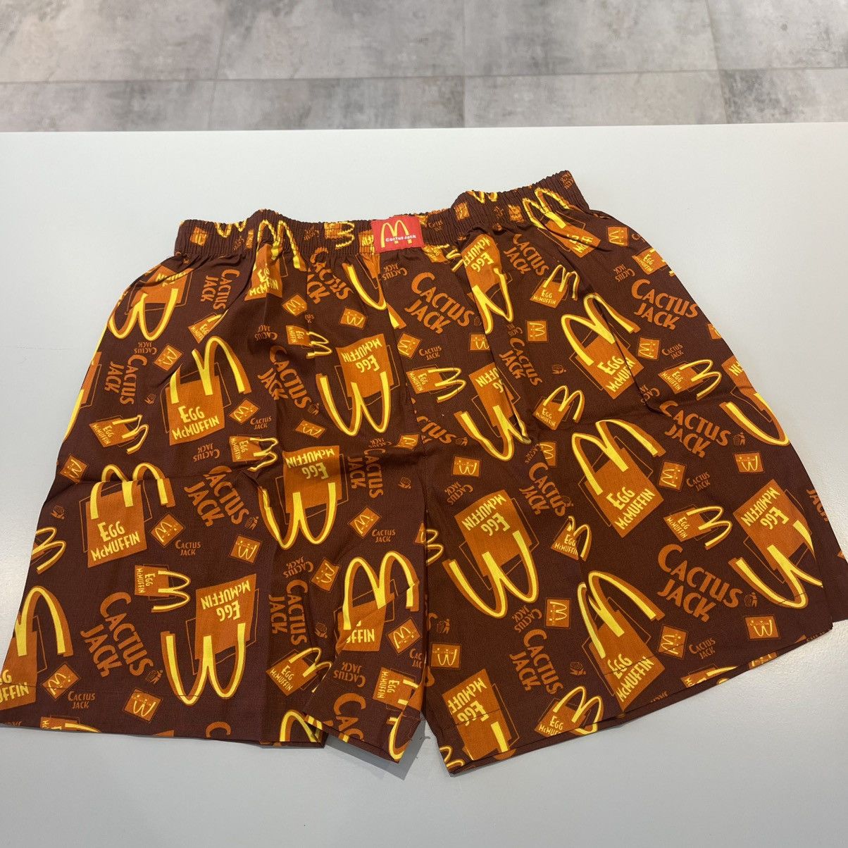 Travis Scott Travis Scott x McDonald's Cactus Jack Breakfast Boxers Brown Size ONE SIZE - 1 Thumbnail