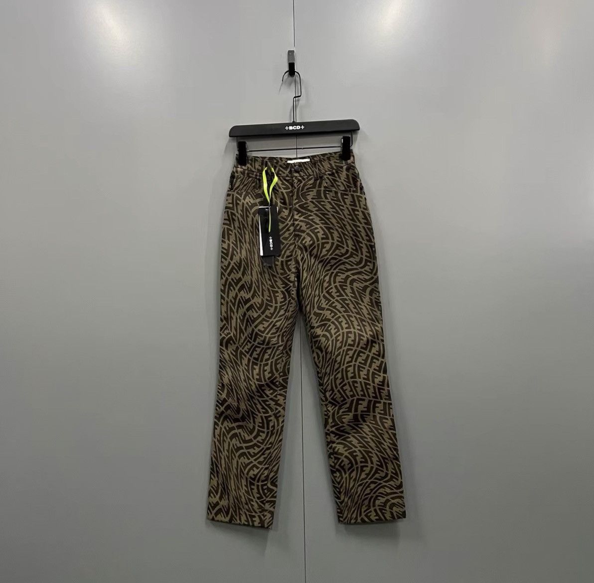 Fendi Fendi Brown FF All Over Print Trousers J41 Size 25" / US 0 / IT 36 - 1 Thumbnail