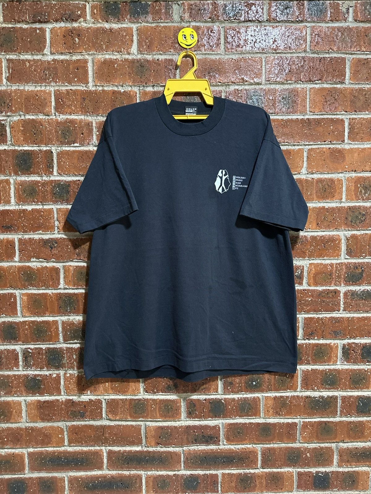 Fruit Of The Loom × Vintage Vintage Middlesex Opposes Drugs Encourages Life Faded Tee Size US XXL / EU 58 / 5 - 1 Thumbnail