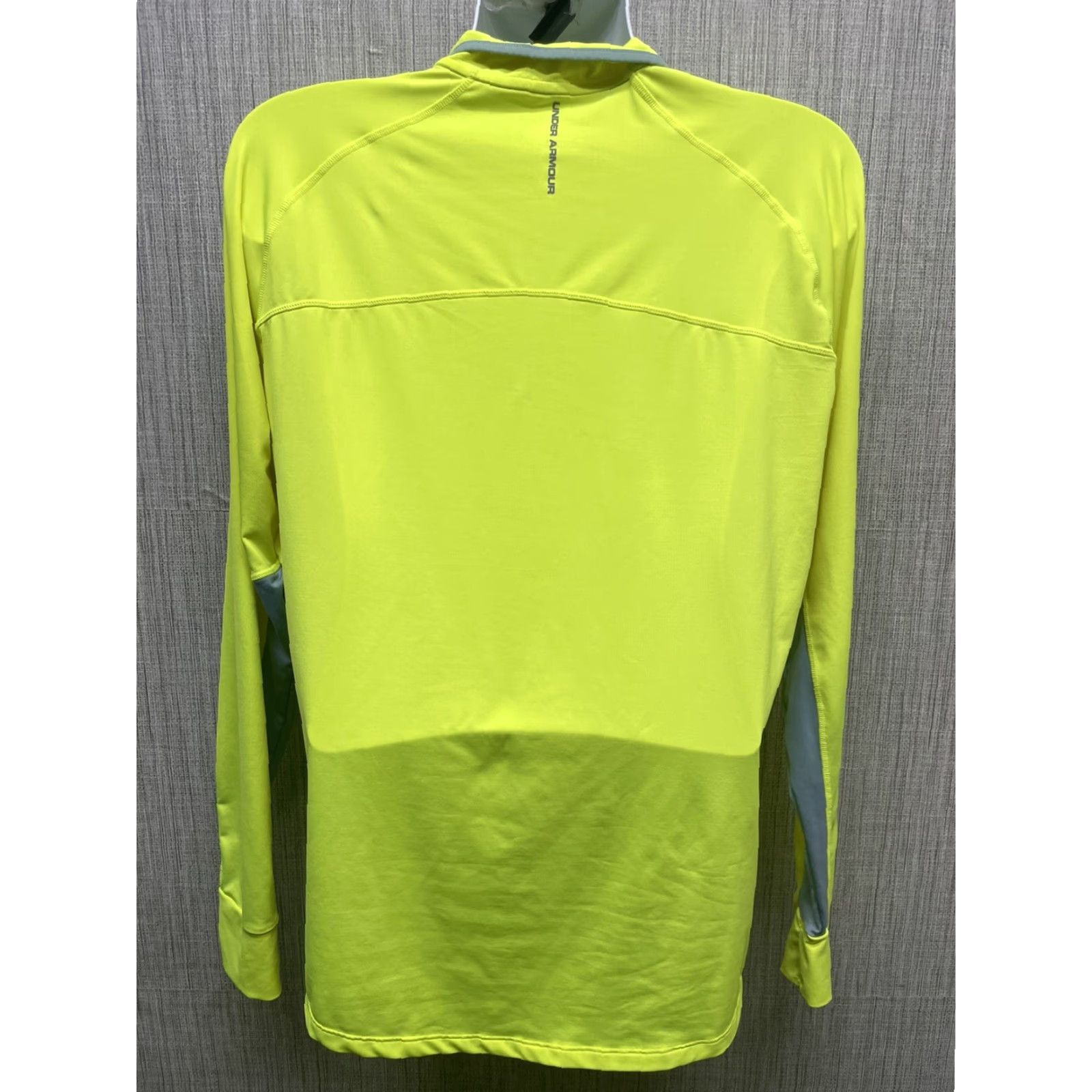 Under Armour Under Armour Run Regular Neon Yellow/Grey Half Zip Pullover Sweatshirt Mens L Gray Size US L / EU 52-54 / 3 - 4 Thumbnail