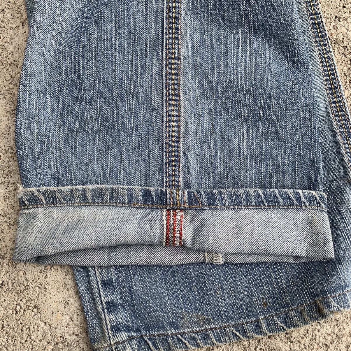 Japanese Brand Vintage Japan Edwin Navajo Distressed Two Tone Denim W35 Size US 35 - 16 Thumbnail